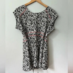 Motherhood  Maternity Short Sleeve Blouse with Tie | Large